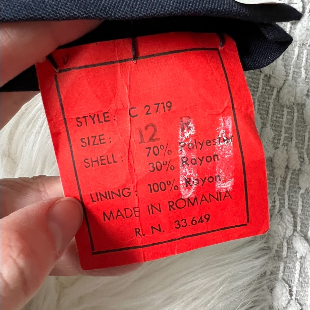 Navy Equestrian Riding Jacket - Picture 8 of 8